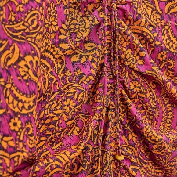 ZARA RUCHED KAFTAN DRESS - Picture 4 of 4